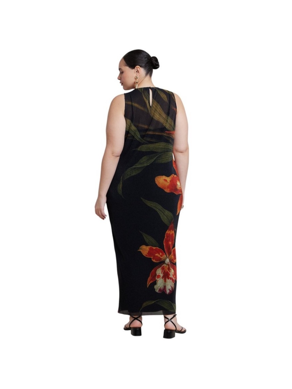 Eloquii Pleated Chiffon Dress 16 🖤 - Picture 5 of 7